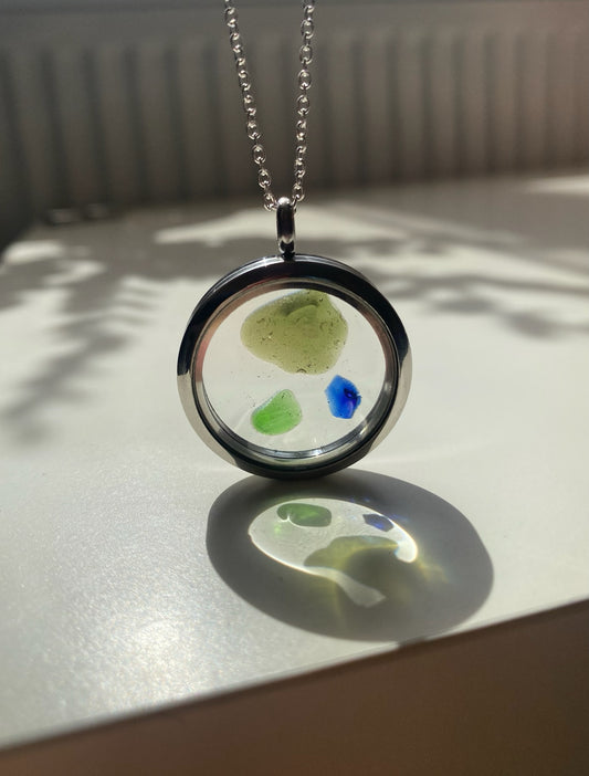 Irish Sea Sea Glass Locket